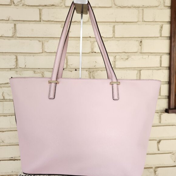 Kate Spade NY Harmony Pink Leather Shoulder Bag Tote Purse Large main image 3